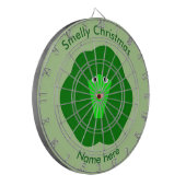 Smelly Kerstmis Brussel Sprout Dart Board Dartbord (Voorkant Links)