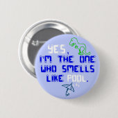 Smelt als zwembad ronde button 5,7 cm (Voorkant /achterkant)