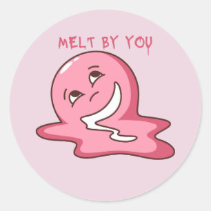 Smelt Door Jou  Ronde Sticker