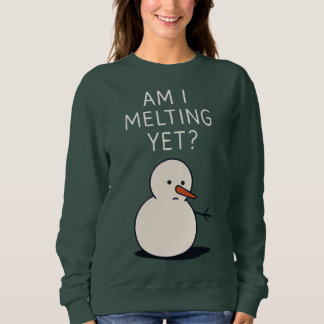 Smelt ik al weg (Sneeuwman), Humoristisch Kerstfee Trui