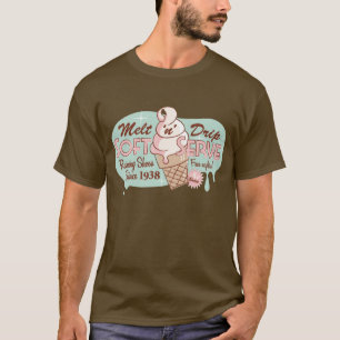 Smelt 'n' Drip Soft Serve Ice Cream T-shirt (bruin