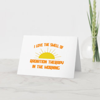 Smelt van stralingstherapie in de ochtend kaart