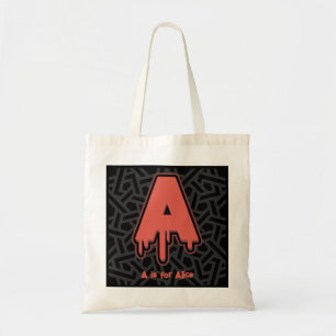 Smeltbrief A – Aangepaste naam Verjaardagscadeau Tote Bag