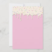 Smeltchocolade Baby shower Kaart (Achterkant)