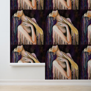Smelten Vrouw Kunst Schilderen Behang