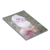 Smeltend ijs in Hand Notitieboek (Rechterzijde)