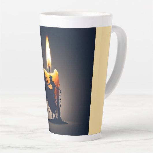 smeltende flamencodanser latte mok (Rechterhoek)