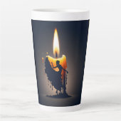 smeltende flamencodanser latte mok (Voorkant)