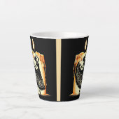 smeltende flamencodanser latte mok (Voorkant)