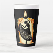 smeltende flamencodanser latte mok (Voorkant)