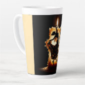 smeltende flamencodanser latte mok (Linkerhoek)