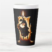 smeltende flamencodanser latte mok (Voorkant)