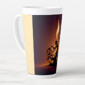 smeltende flamencodanser latte mok (Linkerhoek)