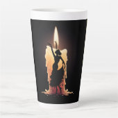 smeltende flamencodanser latte mok (Voorkant)