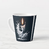 smeltende flamencodanser latte mok (Linkerhoek)