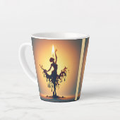 smeltende flamencodanser latte mok (Linkerhoek)