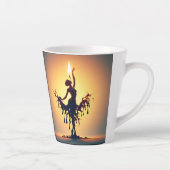 smeltende flamencodanser latte mok (Rechts)