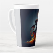 smeltende flamencodanser latte mok (Linkerhoek)