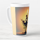 smeltende flamencodanser latte mok (Linkerhoek)