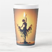 smeltende flamencodanser latte mok (Voorkant)