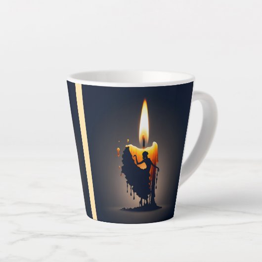 smeltende flamencodanser latte mok (Rechterhoek)