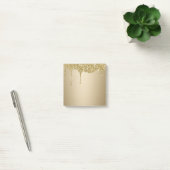 Smeltende gouden glitter post-it® notes (Kantoor)