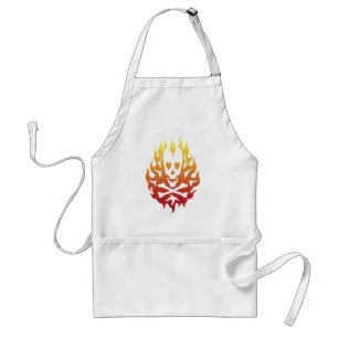 Smeltende Heart Skull Chef's Apron Standaard Schort