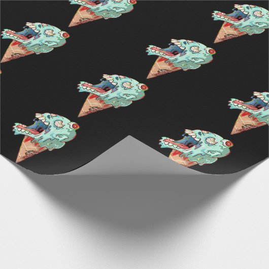 Smeltende ijskap voor de schedel cadeaupapier (Hoek)