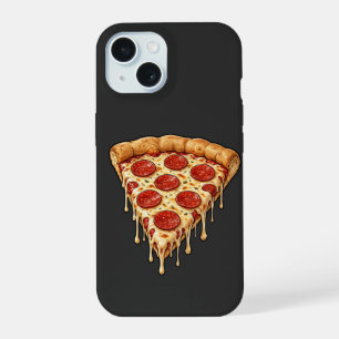 Smeltende Pepperoni Pizzapunt - Grappige Druppende iPhone 15 Hoesje