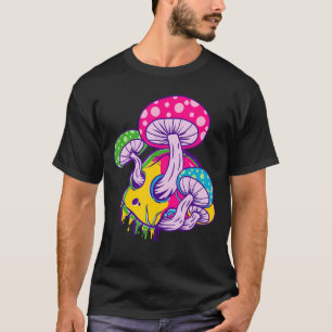 Smeltende psychedelische schedel t-shirt