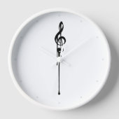 Smeltende Witte Treble Clef Wit (Voorkant)