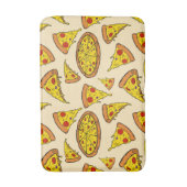 Smeltkaas Pizza Patroon Badmat (Voorkant Verticaal)