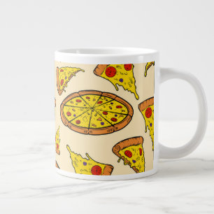 Smeltkaas Pizza Patroon Extra Grote Beker