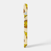 Smeltkaas Pizza Patroon iPhone 15 Hoesje (Linkerkant)