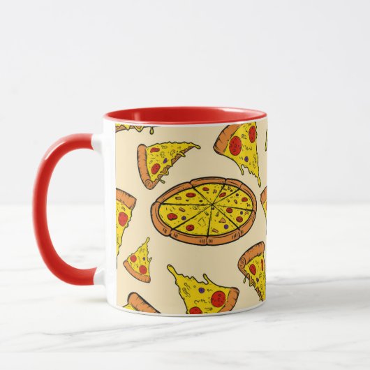 Smeltkaas Pizza Patroon Mok (Links)