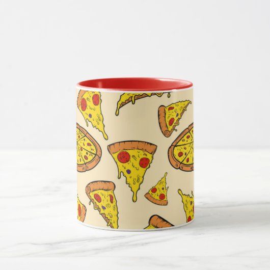 Smeltkaas Pizza Patroon Mok (Midden)