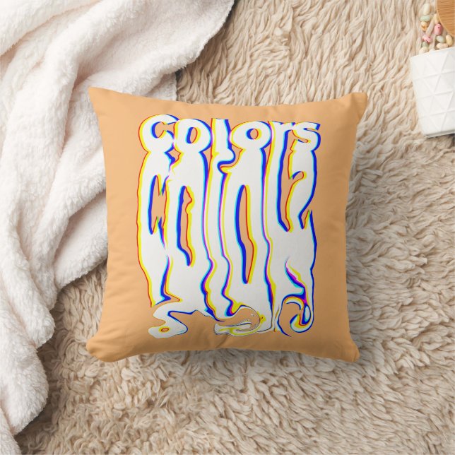smeltkleuren Kleurrijk modern Sierkussen (Deken)