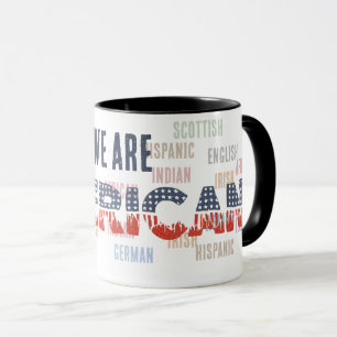 Smeltkroes "AMERIKAAN" met Vlaglettertype - Eenhei Mok