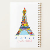 Smeltpunttekening van Parijs Planner (Achterkant)