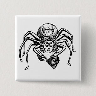 Smeltspin (Tess) Vierkante Button 5,1 Cm