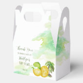 Smeltting binnenkort waterverf groene baby dinosau bedankdoosjes (Geopend)