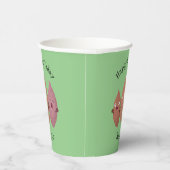 Smeltzingende zoete aardappelen cartoon-groenten papieren bekers (Rechts)