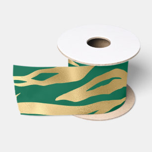 Smerald en Goud Safari Serie Ontwerp 2 Lint
