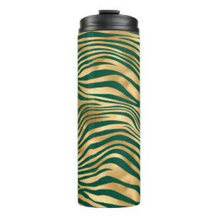 Smerald en Goud Safari Serie Ontwerp 4 Thermosbeker