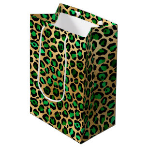 Smerald en Goud Safari Serie Ontwerp 8 Medium Cadeauzakje