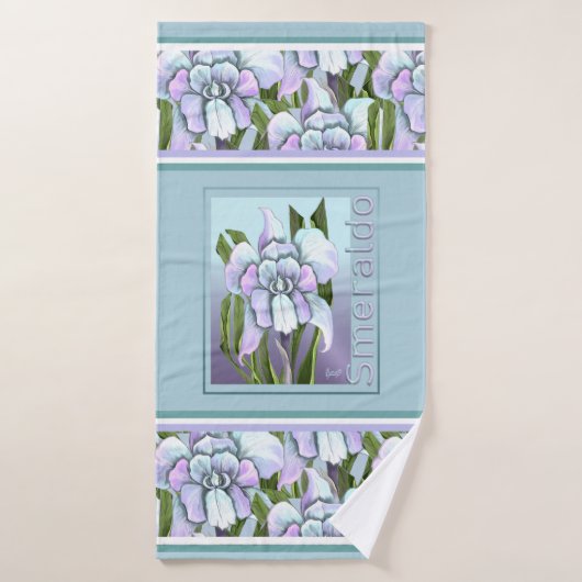 Smeraldo-bloem Badhanddoek (Badhanddoek)