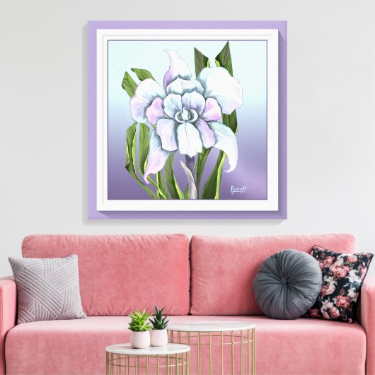 Smeraldo-bloem Canvas Afdruk (Insitu (Woonkamer))