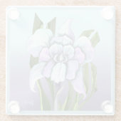 Smeraldo Bloem Glazen Onderzetter (Achterkant)