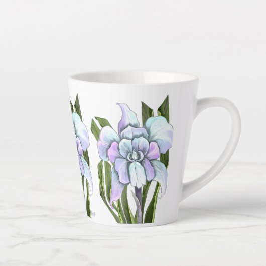 Smeraldo-bloem Latte Mok (Rechts)