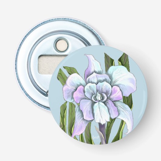 Smeraldo Flower Button Flesopener (Voorkant)